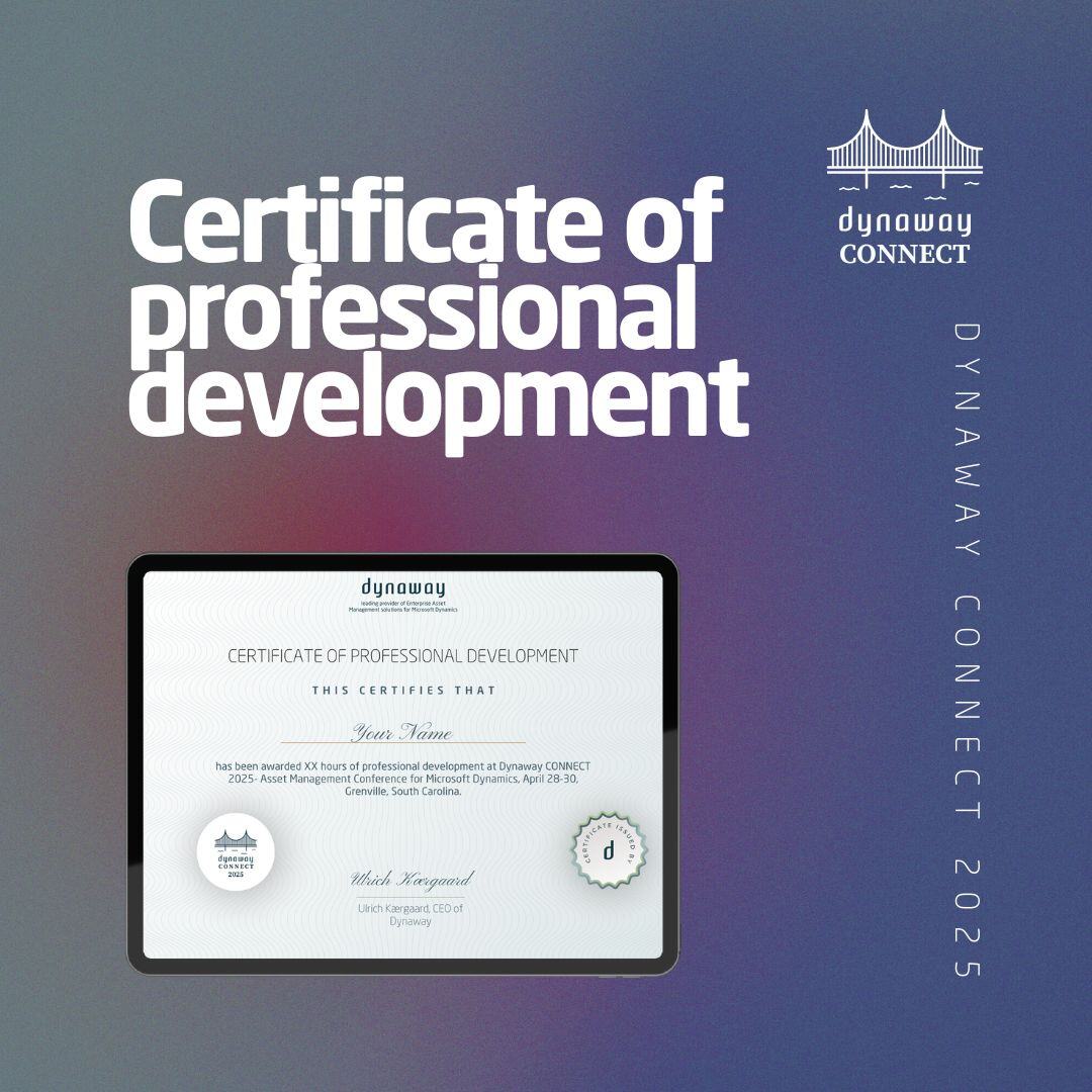 Certificate of professional development